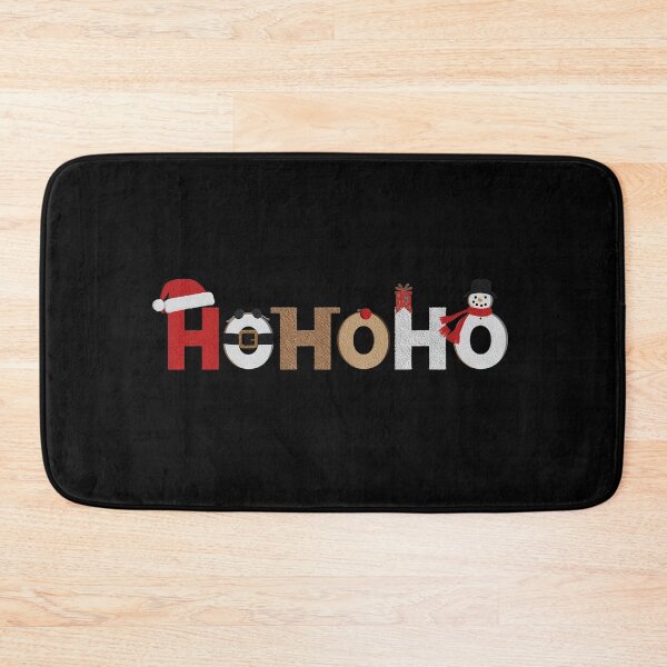 Item preview, HOHOHO Christmas Icons – Santa, Rudolph & Snowman Festive Typography designed and sold by PixelVibe782.