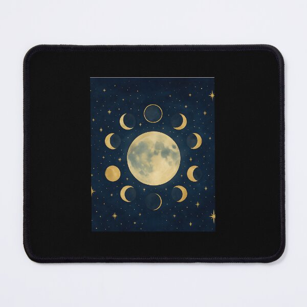 Item preview, Lunar Phases In Gold – Celestial Moon Design designed and sold by raaekazq31.
