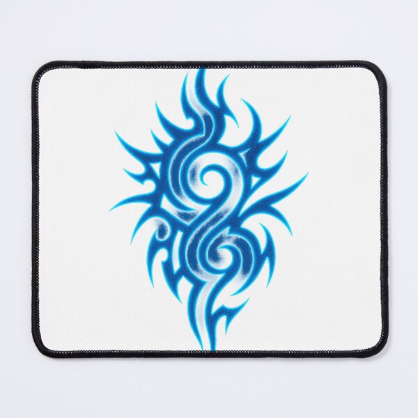 Item preview, Neon Blue Tribal Tattoo Glow Design designed and sold by HiteshArt111.