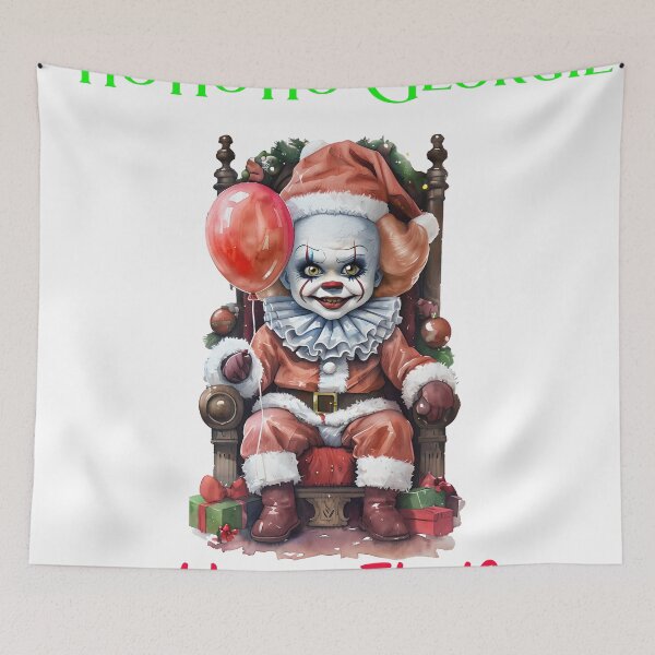 Item preview, Pennywise Claus - Christmas Horror Clown Mashup designed and sold by ArtisticDesignsbyLinda.