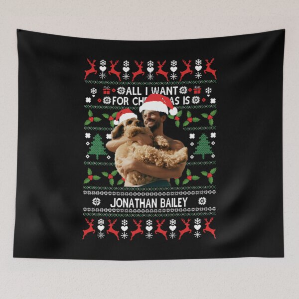 Item preview, Jonathan Bailey & Dog Xmas All I Want For Christmas Jonathan Bailey Sexiest Man Alive designed and sold by dtyqmen.