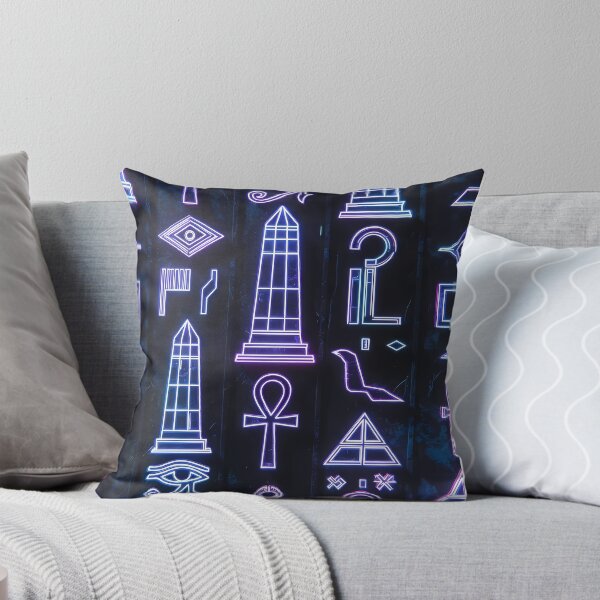 Item preview, Neon Light Symbols, Cyberpunk Egyptian Hieroglyphics, symmetrical textures (image size 8320x12480) designed and sold by Digital-Davinci.