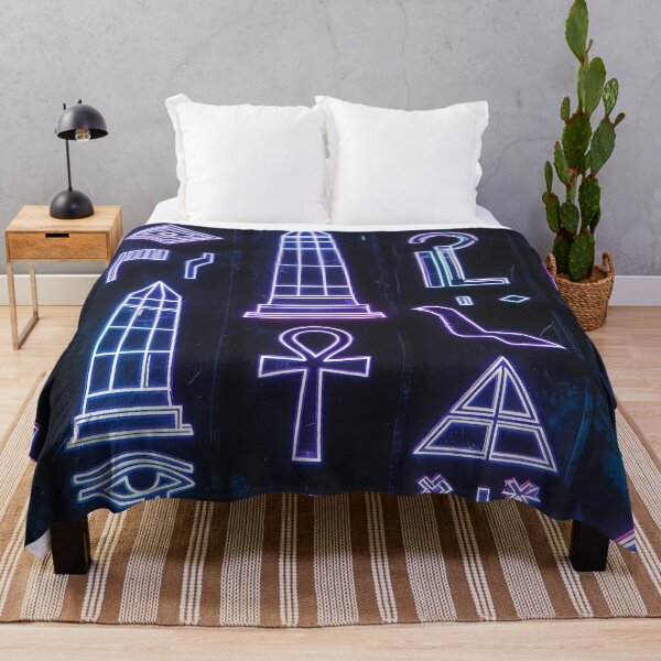 Item preview, Neon Light Symbols, Cyberpunk Egyptian Hieroglyphics, symmetrical textures (image size 8320x12480) designed and sold by Digital-Davinci.