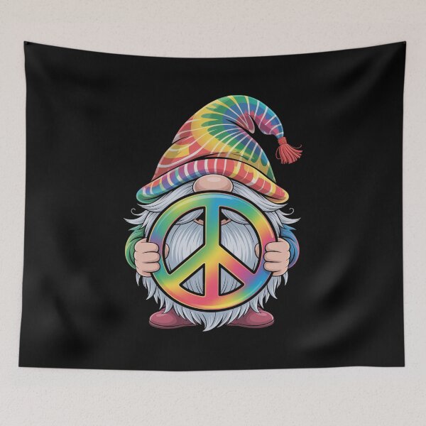 Item preview, Gnomes Peace Sign Hippie Gnome designed and sold by MeowtivationP.