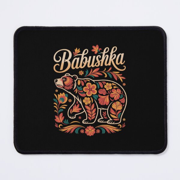Item preview, Babushka Bear Russian Matryoshka Pattern Grandma  designed and sold by RsFilsingerArt.