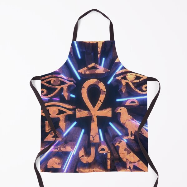 Item preview, Neon Light Symbols, Cyberpunk Egyptian Hieroglyphics, symmetrical textures (image size 8320x12480) designed and sold by Digital-Davinci.