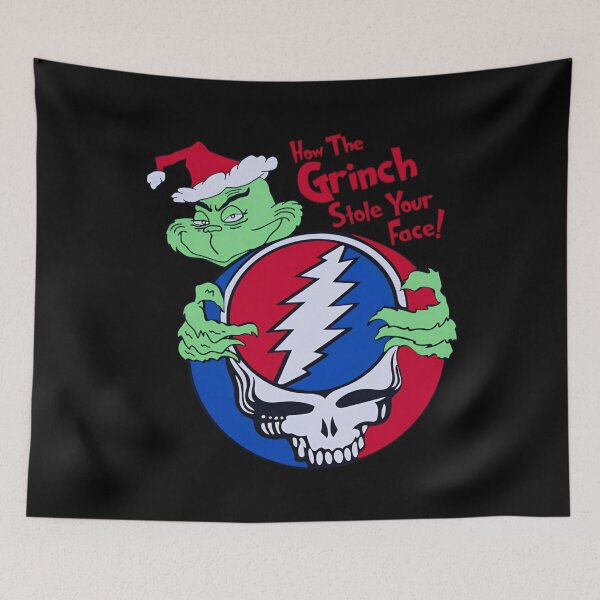 Item preview, Grinch Stole Your Face Grateful Dead Mashup designed and sold by dtyqmen.