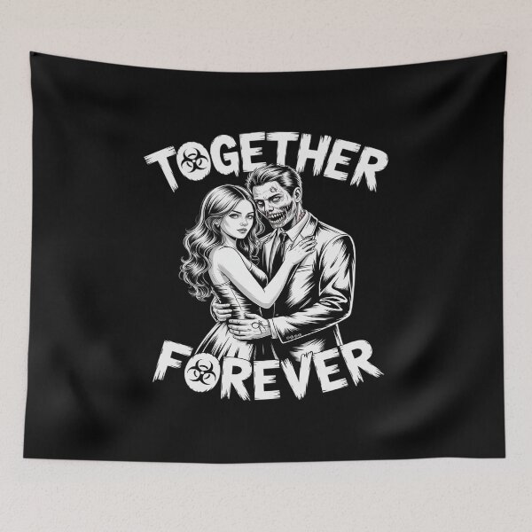 Item preview, Zombie Dancing Couple Together Forever Couples Halloween designed and sold by HardcoreTour.