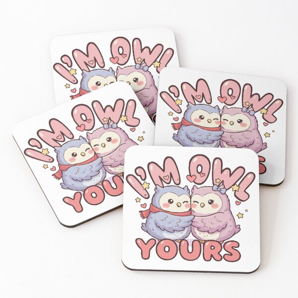 Item preview, Im Owl Yours Cute Romantic Love Pun designed and sold by ffpdsgn.