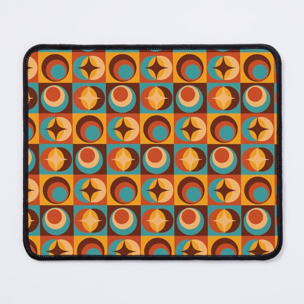Item preview, nostalgic retro pattern with abstract shapes designed and sold by Mauswohn.