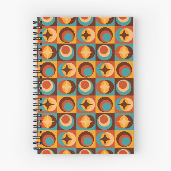 Item preview, nostalgic retro pattern with abstract shapes designed and sold by Mauswohn.