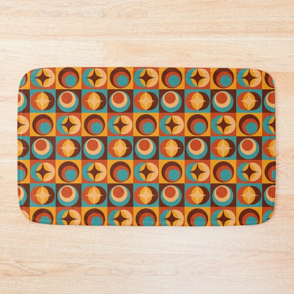 Item preview, nostalgic retro pattern with abstract shapes designed and sold by Mauswohn.