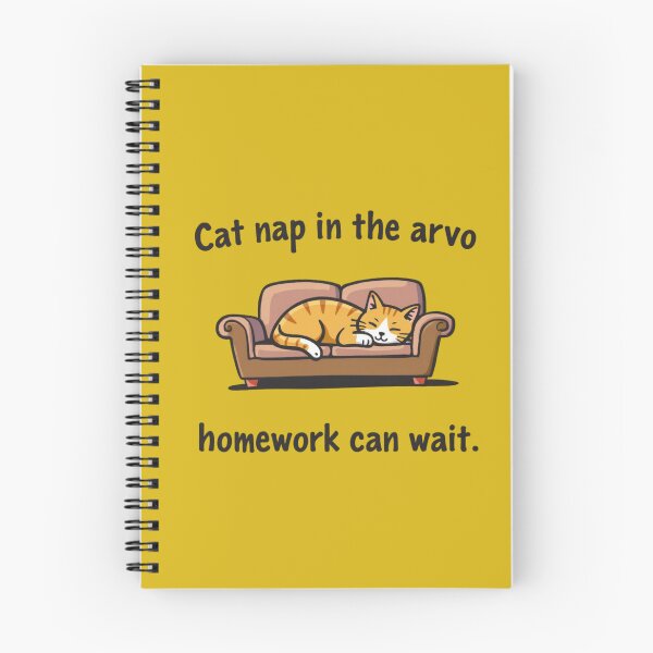 Item preview, Cat Nap in the Arvo – Cute Aussie Cat Design designed and sold by TroyTheTerrific.