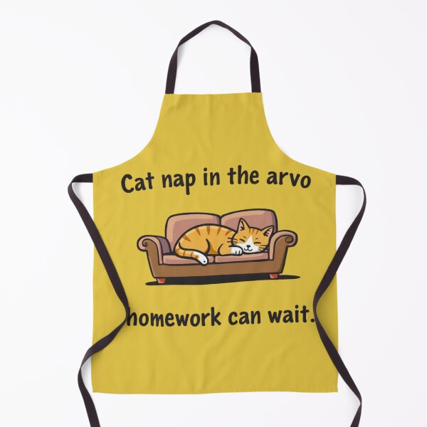 Item preview, Cat Nap in the Arvo – Cute Aussie Cat Design designed and sold by TroyTheTerrific.