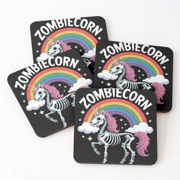 Item preview, Zombie Unicorn Rainbow Funny Creepy Pastel Zombicorn Fantasy designed and sold by HardcoreTour.