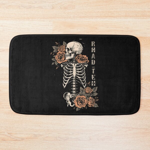 Item preview, Rad Tech Skeleton Shirt – Vintage Floral X-Ray Tech Tee – Radiologic Technologist Gift designed and sold by Printsouf.