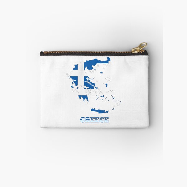 Item preview, Greece Flag map design designed and sold by BasbiArt.