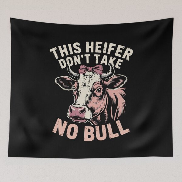 Item preview, Funny Cow Meme Quote - Cute This Heifer Don't Take No Bull  designed and sold by VerseFarm.