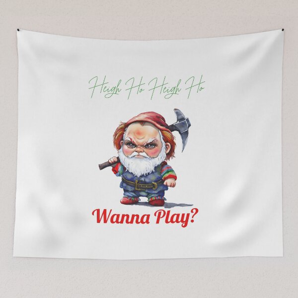 Item preview, Grucky - Chucky Grumpy Dwarf Horror Mashup designed and sold by ArtisticDesignsbyLinda.