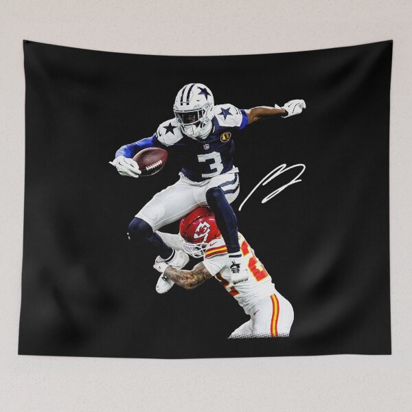 Item preview, George Pickens Hurdle Trent McDuffie Vintage Football designed and sold by HeidixHDesigns.