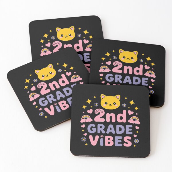 Item preview, 2nd Grade Vibes Cat Kitten Love Back to School Girls designed and sold by ToggleBet.