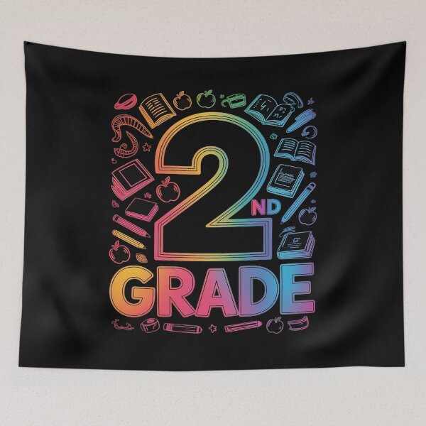 Item preview, 2nd Grade Typography Team Second Grade Back to School Kids designed and sold by ToggleBet.