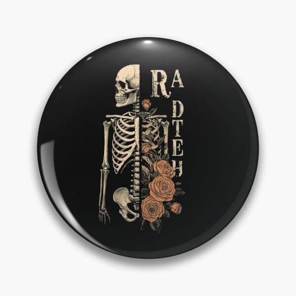Artikelvorschau, Rad Tech Skelett-Shirt – Vintage-Blumenmuster-T-Shirt für Röntgenassistenten – Geschenk für Radiologietechnologen entworfen und verkauft von Printsouf.