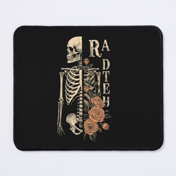 Item preview, Rad Tech Skeleton Shirt – Vintage Floral X-Ray Tech Tee – Radiologic Technologist Gift designed and sold by Printsouf.