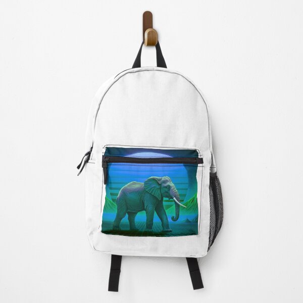 Item preview, Retro Neon Elephant – Futuristic Wildlife T-Shirt designed and sold by Mousy17.