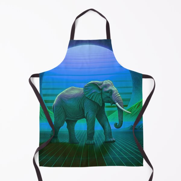 Item preview, Retro Neon Elephant – Futuristic Wildlife T-Shirt designed and sold by Mousy17.