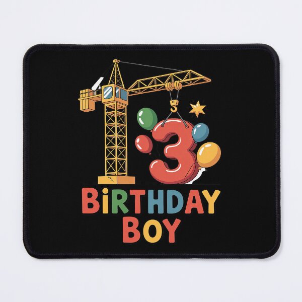 Item preview, 3rd Birthday Construction Crane designed and sold by ToggleBet.