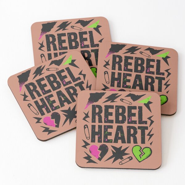 Item preview, Rebel Heart Punk Grunge Art designed and sold by InkWeaveShop.