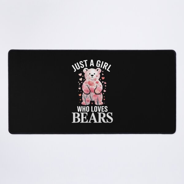 Item preview, Bear Just A Girl Who Loves Bears Flower Women Cute Floral designed and sold by RsFilsingerArt.