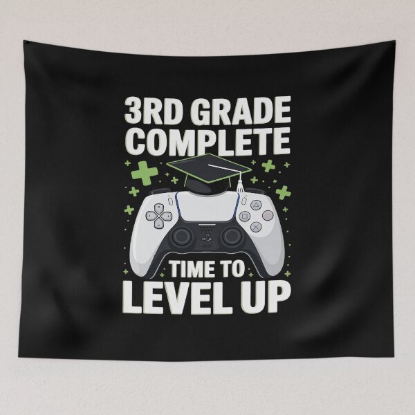 Item preview, 3rd Grade Complete Time To Level Up , Gaming Graduation  designed and sold by lilLilaBatArt.