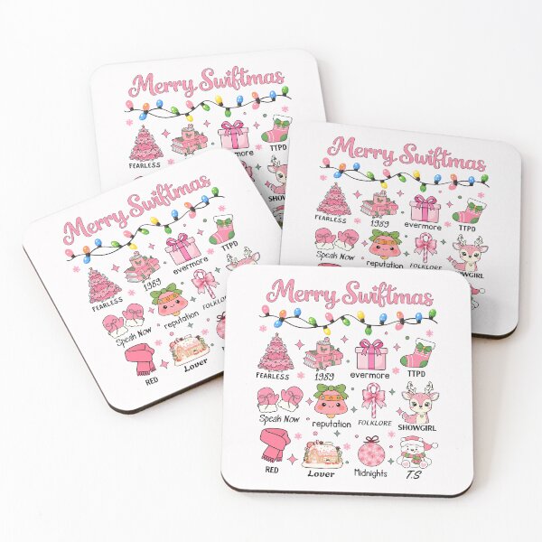 Item preview, Merry Swiftmas Pink Christmas Tree Eras Merry S-mas Music Lover Gift  designed and sold by jillianhanna.