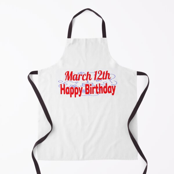 Item preview, March 12th, Happy birthday designed and sold by Sujinthaiart.