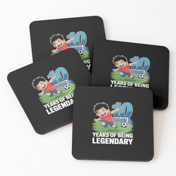 Item preview, 10 Years of Being Legendary Soccer Boy 10th Birthday Kids designed and sold by BubblePancake.