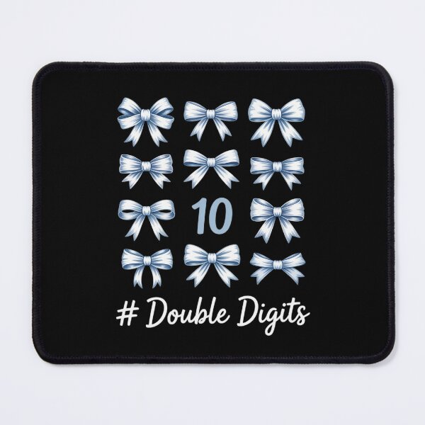 Item preview, 10th Birthday Coquette Bow Double Digits Birthday Girl Kids designed and sold by BubblePancake.