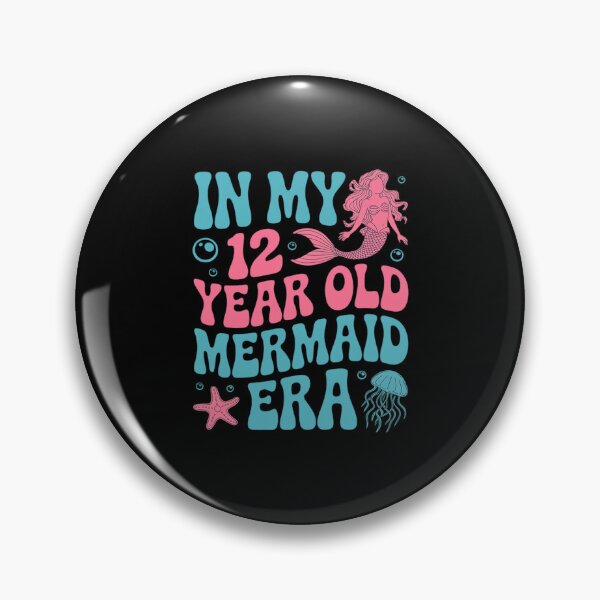 Item preview, 12 Year Old 12th Mermaid Birthday Party Undersea Pink Aqua designed and sold by BubblePancake.