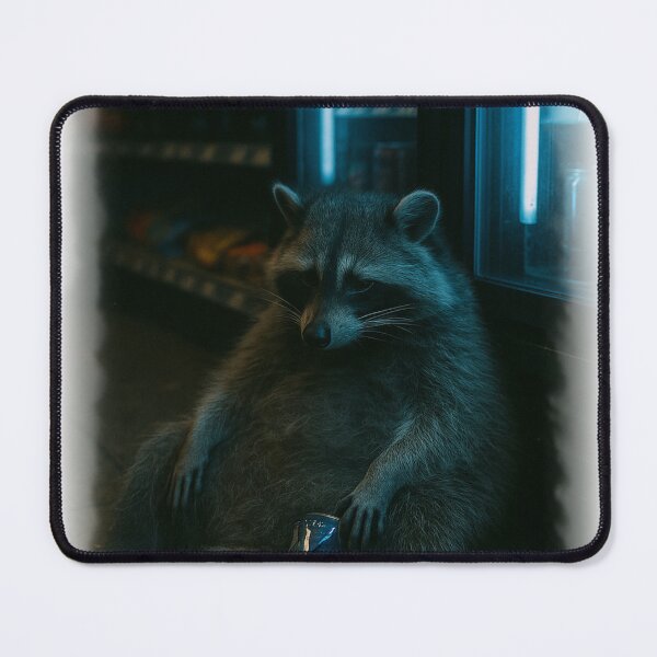 Item preview, Exhausted Raccoon Night Out Hoodie designed and sold by Corv12.