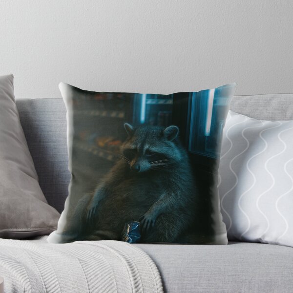Item preview, Exhausted Raccoon Night Out Hoodie designed and sold by Corv12.