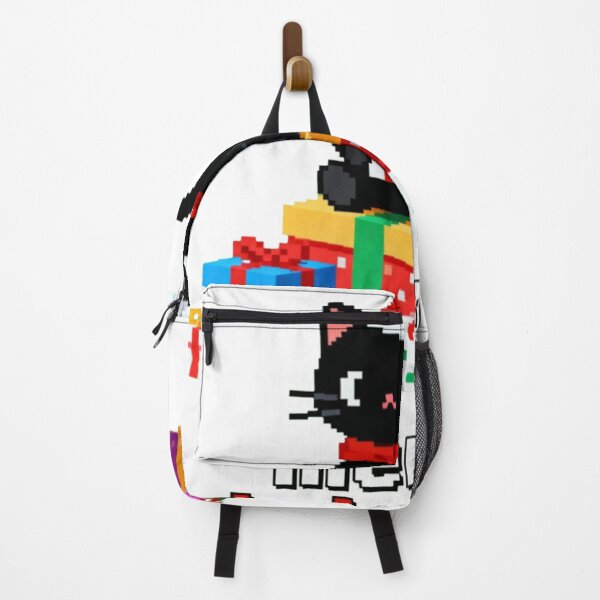 Item preview, Merry Christmas Black Cat Pixel Art Santa Hat Gamer Gift designed and sold by CedriMark.
