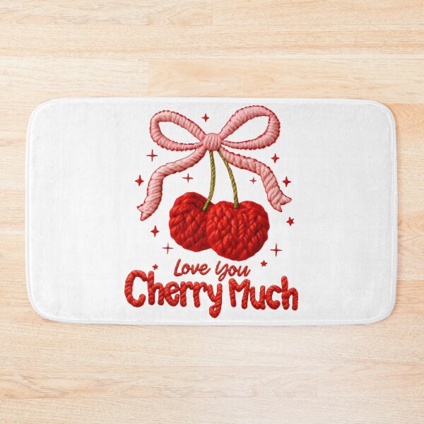 Item preview, Latch Hook Faux Yarn Cherry Bow designed and sold by Innokentievic.