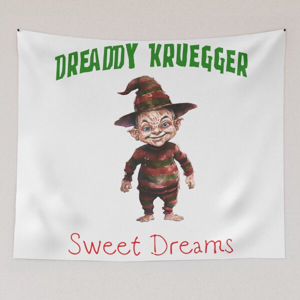 Item preview, Dready Krueger - Nightmare Elf Horror Mashup designed and sold by ArtisticDesignsbyLinda.