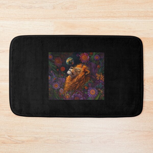 Item preview, Mystical Lion Spirit – Celestial Psychedelic Artwork designed and sold by raaekazq31.