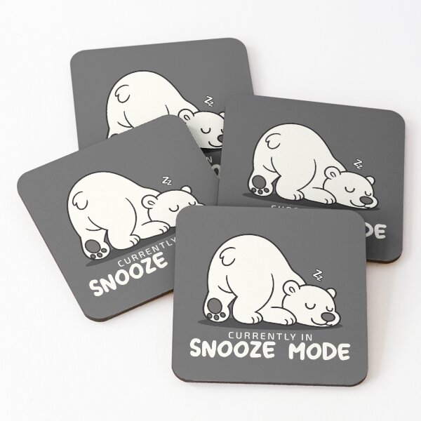 Item preview, Lazy Sleeping Polar Bear in Snooze Mode designed and sold by Infinitee8hirts.