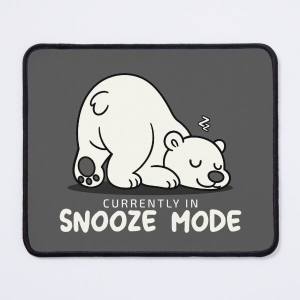Item preview, Lazy Sleeping Polar Bear in Snooze Mode designed and sold by Infinitee8hirts.
