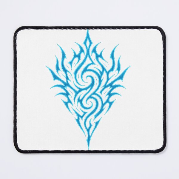 Item preview, Neon Blue Tribal Tattoo Flame Design designed and sold by HiteshArt111.