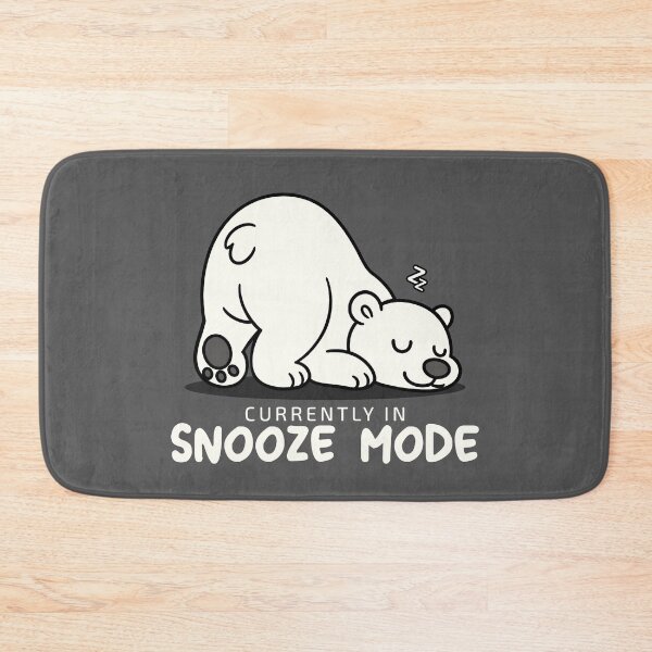 Item preview, Lazy Sleeping Polar Bear in Snooze Mode designed and sold by Infinitee8hirts.