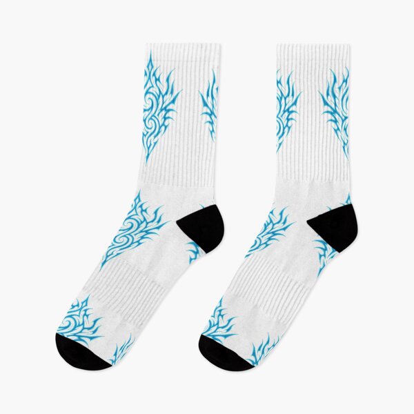 Item preview, Neon Blue Tribal Tattoo Flame Design designed and sold by HiteshArt111.